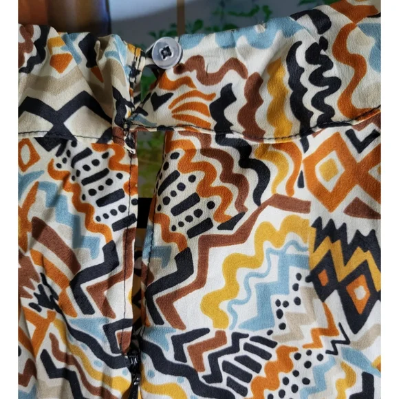 Alyx Limited - Plus Size - Multicolor Sheath Ruffle Top Sleeveless Dress - Picture 4 of 6